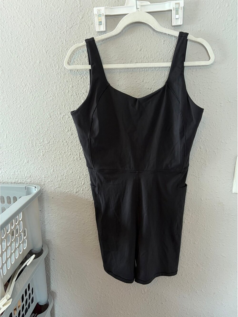 NWT Calia Inspire Collection Short Bodysuit Black size L. $108 retail. Lycra